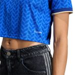 adidas 2026 Italy Women's Stadium Home Cropped Soccer Jersey - Image 6