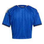 adidas 2026 Italy Women's Stadium Home Cropped Soccer Jersey - Image 2