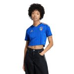 adidas 2026 Italy Women's Stadium Home Cropped Soccer Jersey - Image 3