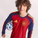 adidas 2026 Spain Men's Authentic Home Long-Sleeve Soccer Jersey - Image 7