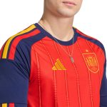 adidas 2026 Spain Men's Stadium Home Long-Sleeve Soccer Jersey - Image 6