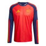 adidas 2026 Spain Men's Stadium Home Long-Sleeve Soccer Jersey