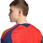 adidas 2026 Spain Men's Stadium Home Long-Sleeve Soccer Jersey - Image 5