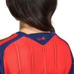 adidas 2026 Spain Women's Stadium Home Cropped Soccer Jersey - Image 6