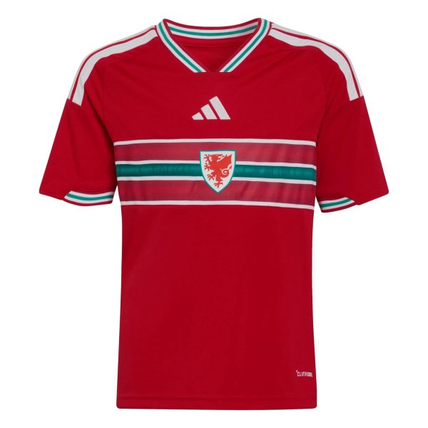 adidas 2026 Wales Youth Stadium Home Soccer Jersey