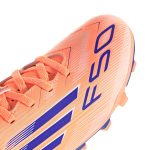 adidas Kids F50 Club Firm/Multi Ground Soccer Cleats - Coral Blaze Pack (FA25) - Image 7
