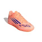 adidas Kids F50 Club Turf Soccer Shoes - Coral Blaze Pack (FA25) - Image 3