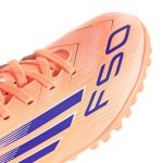 adidas Kids F50 Club Turf Soccer Shoes - Coral Blaze Pack (FA25) - Image 7