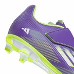 adidas Kids F50 Club Velcro Firm/Multi Ground Soccer Cleats - Radiant Blaze Pack (FA25) - Image 8