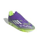 adidas Kids F50 Club Velcro Firm/Multi Ground Soccer Cleats - Radiant Blaze Pack (FA25) - Image 3