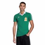 adidas 1986 Mexico Men's Retro Stadium Home Soccer Jersey - Image 3