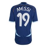 adidas 2006 Argentina Men's Retro Stadium Away Messi #19 Soccer Jersey