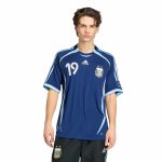 adidas 2006 Argentina Men's Retro Stadium Away Messi #19 Soccer Jersey - Image 4