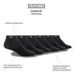 adidas Men's Athletic Cushioned 6-Pack Low-Cut Socks - Image 9