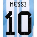 Argentina 2022-23 Home Messi #10 Youth Jersey Name Set
