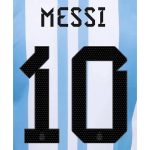 Argentina 2023 Home Messi #10 Youth 3 Star Jersey Name Set