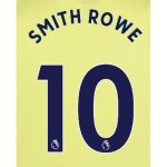 Arsenal 2021/22 Away Smith Rowe #10 Jersey Name Set Navy