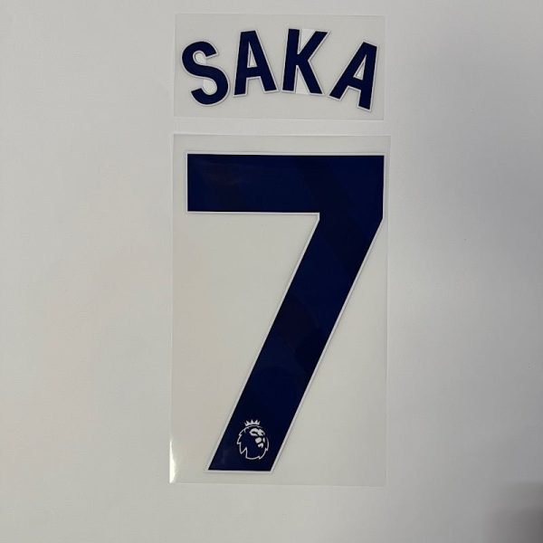 Arsenal 2024-Third SAKA #7 Official Name Set-Navy