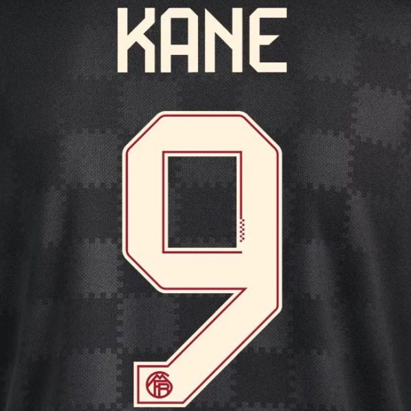 Bayern Munich 2025/26 Third KANE #9 Official Name Set (CL Version)