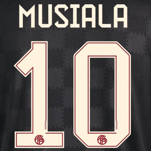 Bayern Munich 2025/26 Third MUSIALA #10 Official Name Set (CL Version)