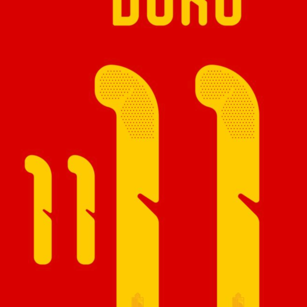 Belgium 2026- Home DOKU #11 Official Name Set