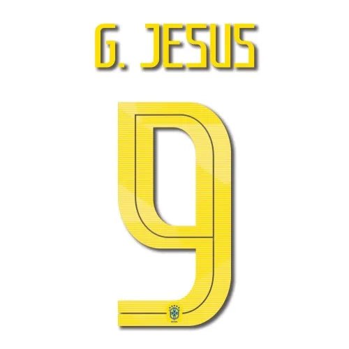 Brasil 2018 Away G. Jesus #9 Jersey Name Set