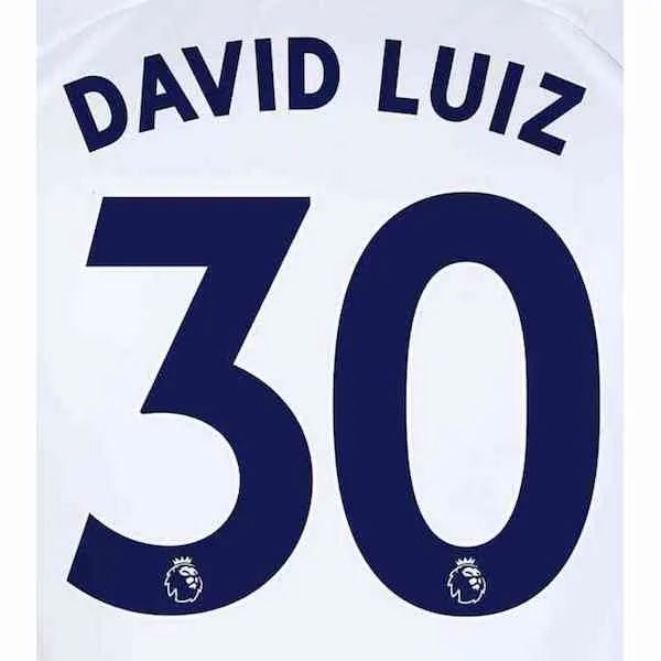 Chelsea Away 19/20 David Luiz #30 Jersey Name Set