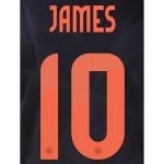 Colombia 2024/25 Away James #10 Youth Jersey Name Set