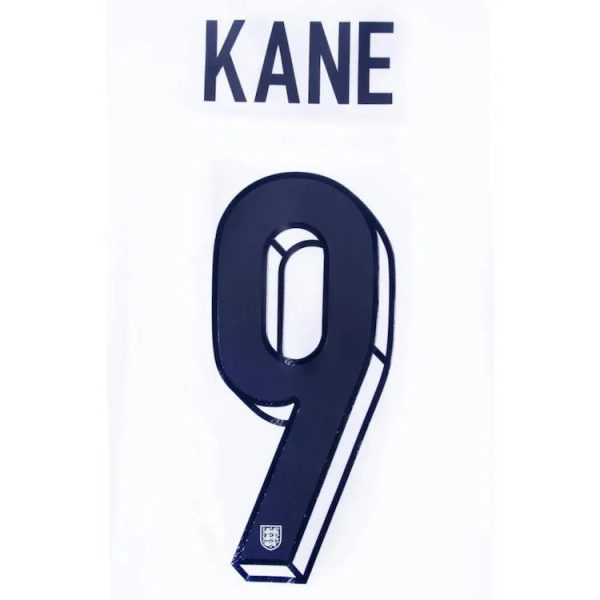 England 2024/25 Home Kane #9 Jersey Name Set