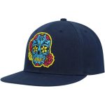 Fan Ink Collection Club America Day of the Dead Skull Snapback Hat - Navy-Blue - Image 2