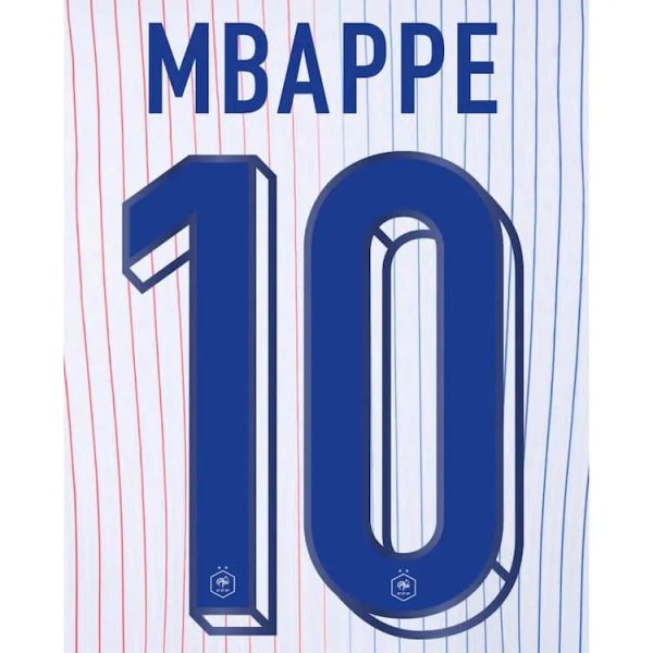 France 2024/25 Away Mbappe #10 Jersey Name Set
