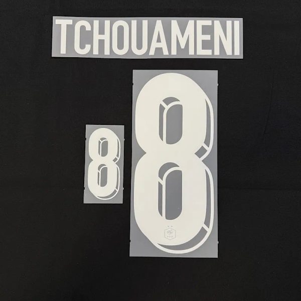 France 2024/25 Home Tchouameni #8 Jersey Name Set