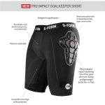 G-Form Goalkeeper Pro Impact Short - Black - Image 5