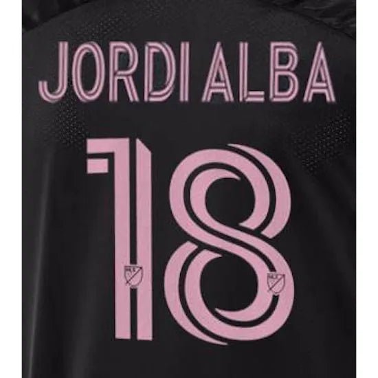 Inter Miami 2023-Away Jordi Alba #18 Jersey Name Set