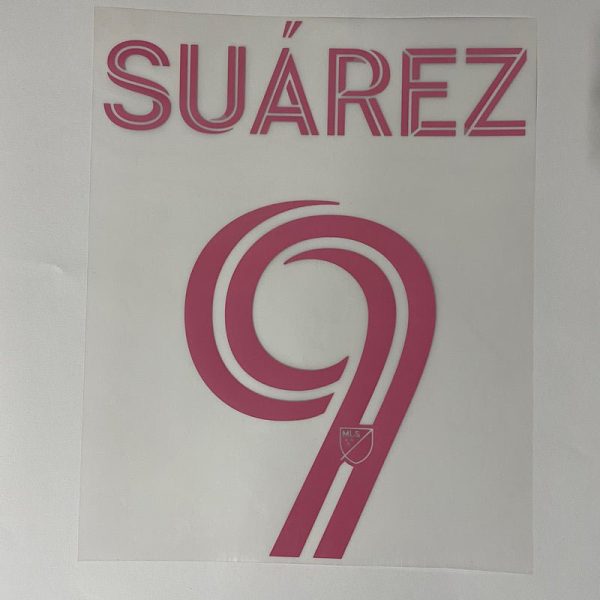 Inter Miami 2024-Away Suarez #9 Jersey Name Set