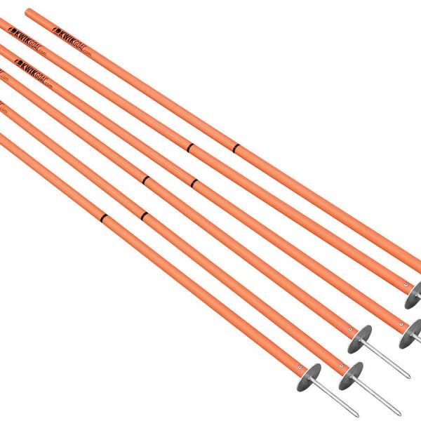Kwik Goal Coaching Sticks 2 GO (Set of 6) - Hi Vis Orange