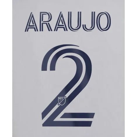 LA Galaxy 2022/24 Home Araujo #2 Jersey Name Set