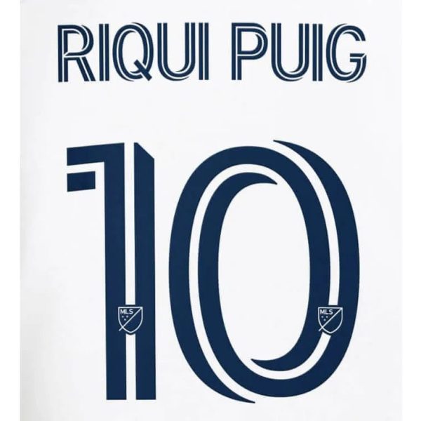 LA Galaxy 2024- Home Riqui Puig #10 Jersey Name Set